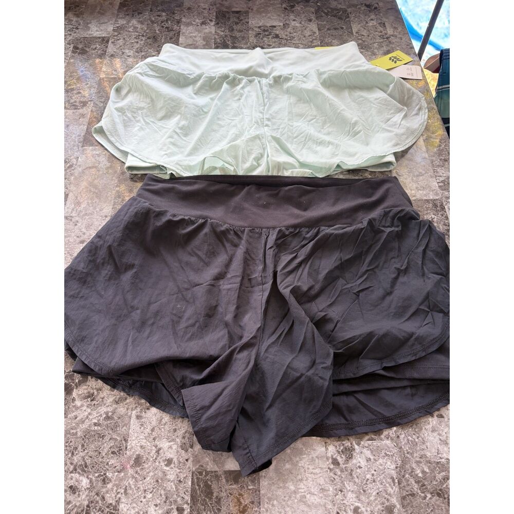 All in Motion Athletic Running Shorts XL – Mint Green & Black Activewear